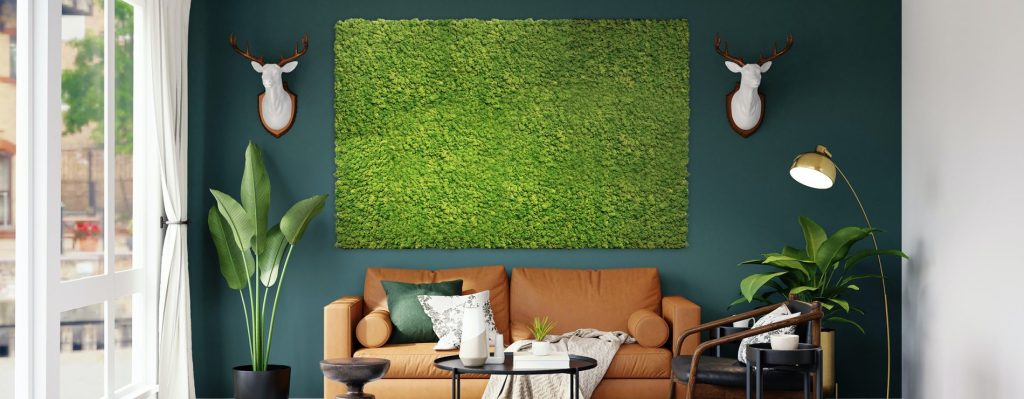 Green moss panels from Woodupp
