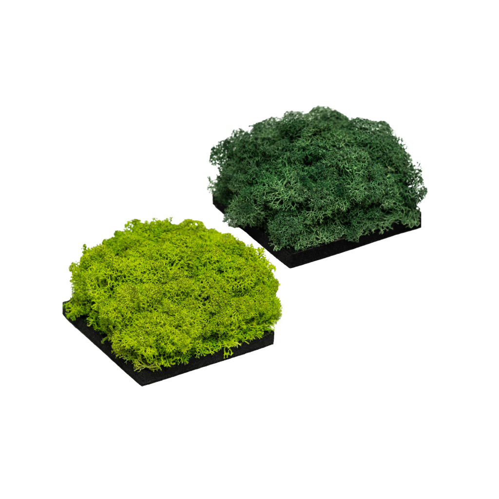 Apple Green and Moss Green panel samples
